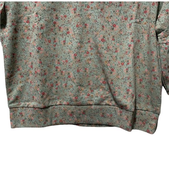 NWT BCBGirls Floral Puff Sleeve Top - Picture 2 of 5